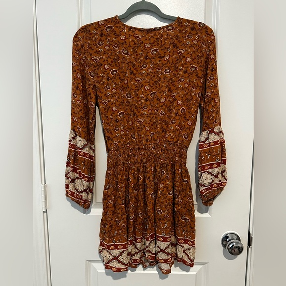 American Eagle Outfitters Floral Long Sleeve Mini Dress - Picture 3 of 3